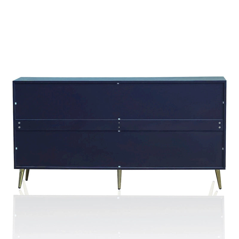 Moderner lackierter Holzschrank mit 4 Türen, Sideboard-Buffetschrank für Wohnzimmer, Eingangsbereich, Flur und Büro
