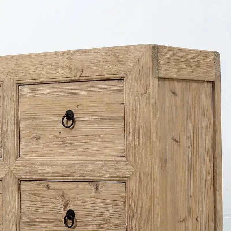 Cómoda em pinho natural envelhecido 68x18x35H