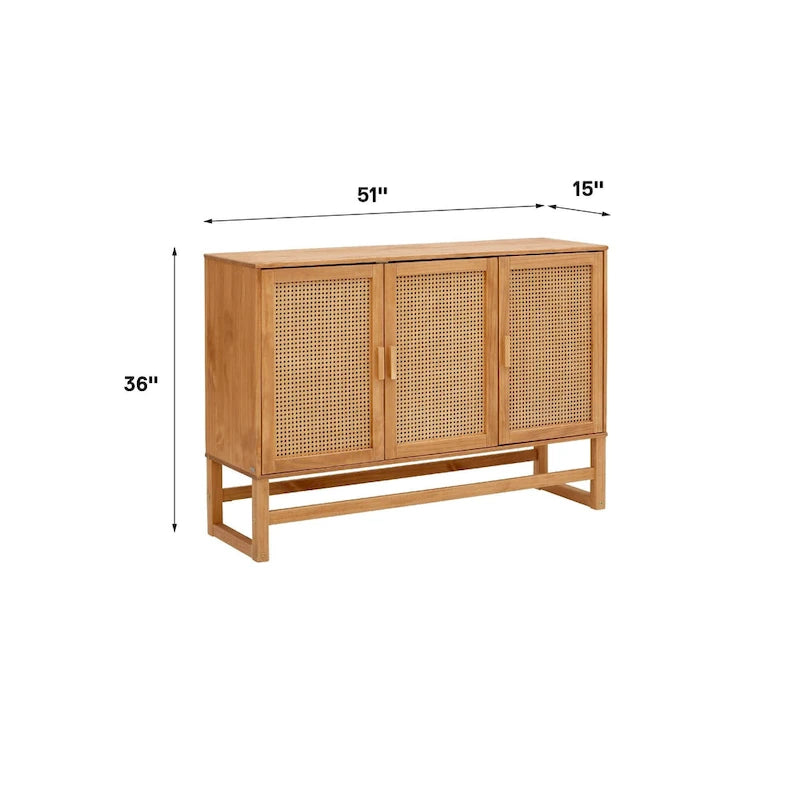 Moderne sideboard met 2 kastdeuren en verstelbare legplanken voor de eetkamer
