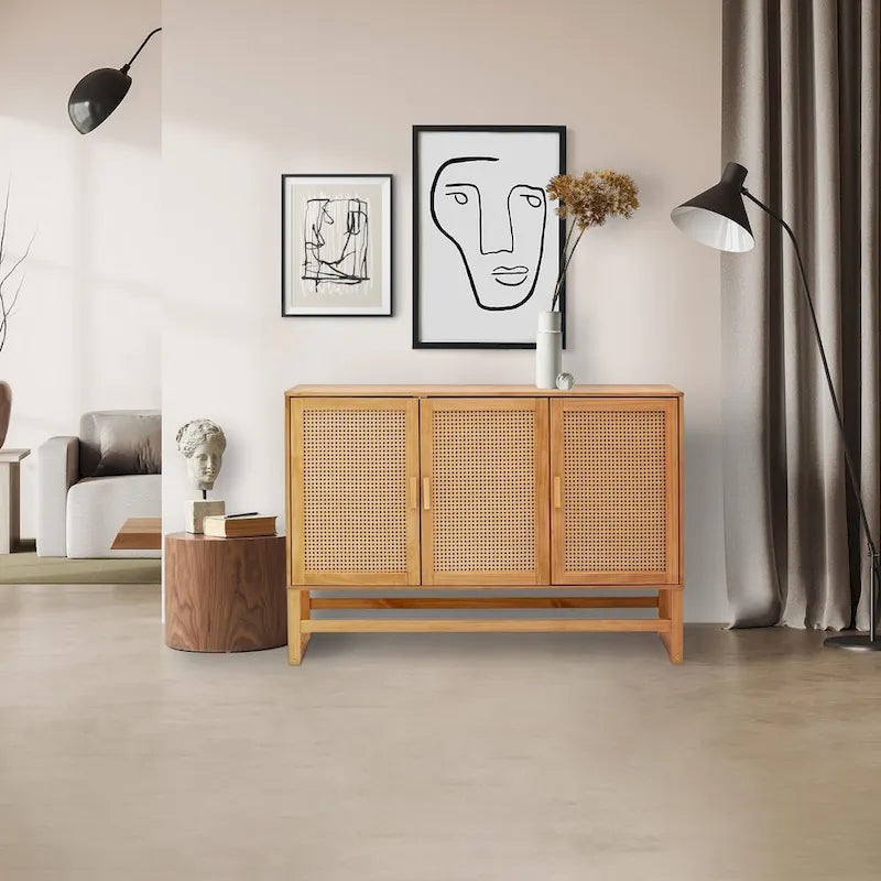 Moderne sideboard met 2 kastdeuren en verstelbare legplanken voor de eetkamer