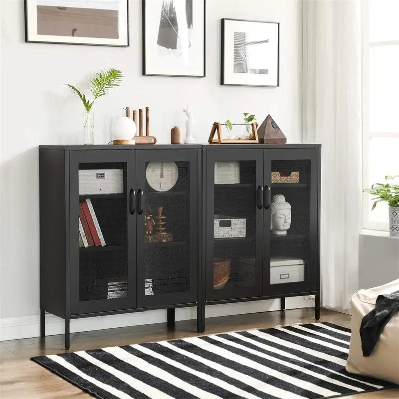 Metallschrank mit Gittertüren - 15.7D x 31.5W x 41.3H