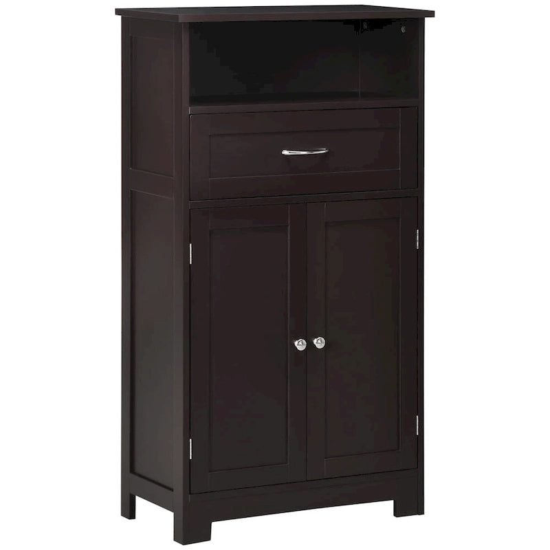 Moderner freistehender Badezimmerschrank mit Schublade und verstellbarem Einlegeboden - 11.75*23.5*42.75