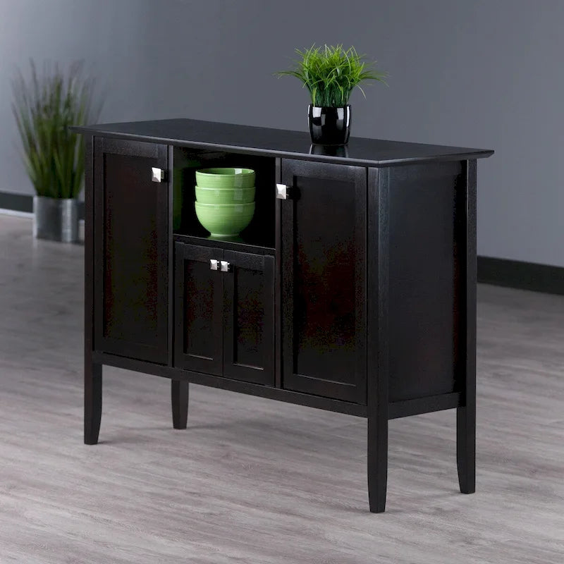 Buffetschrank, Kaffeebraun - 46W x 15.75D x 33.6H