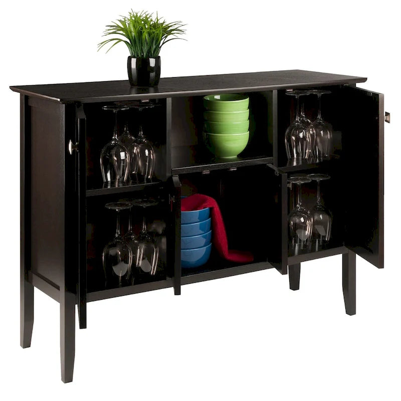 Buffetschrank, Kaffeebraun - 46W x 15.75D x 33.6H