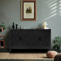 59.8in Vintage-Holzsideboard mit 4 Türen für Wohnzimmer und Eingangsbereich