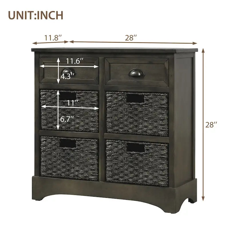 Rustikaler Aufbewahrungsschrank für Esszimmer/Wohnzimmer