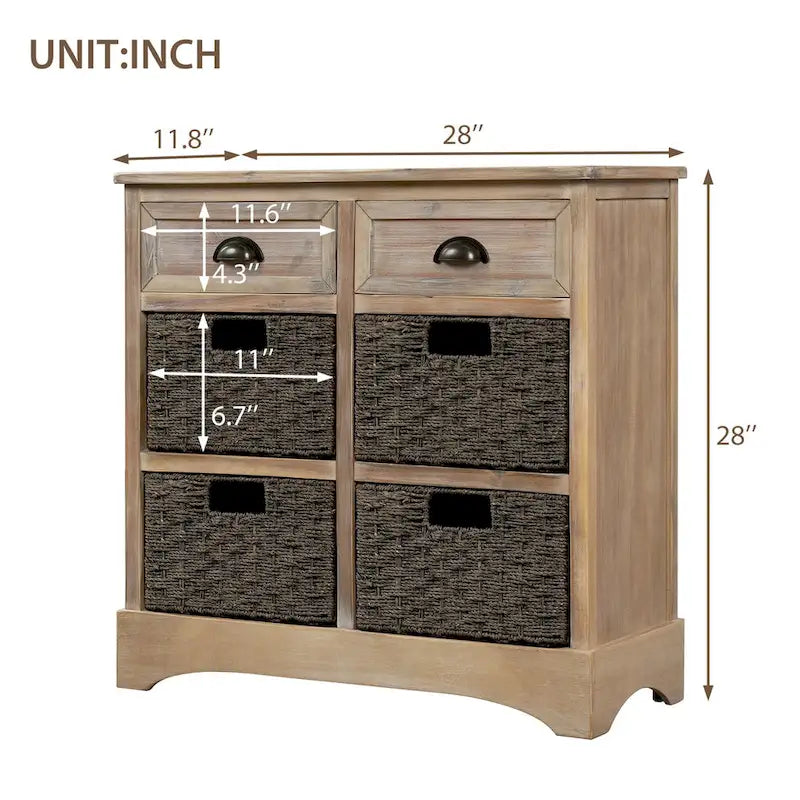 Rustikaler Aufbewahrungsschrank für Esszimmer/Wohnzimmer