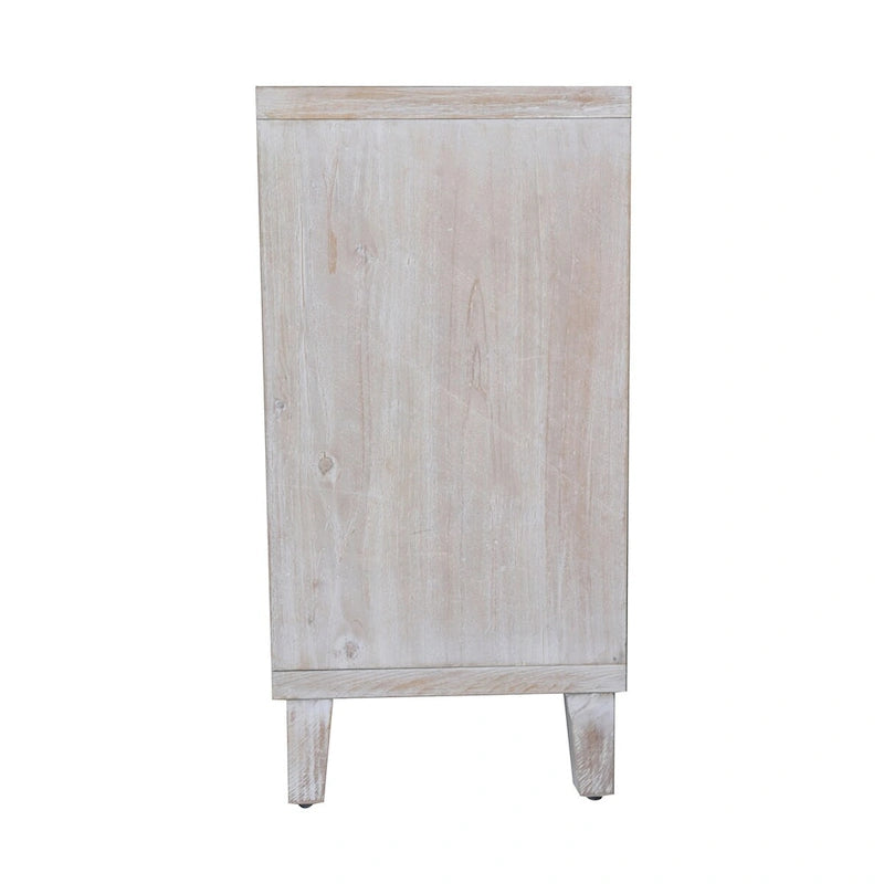 Akzentschrank mit 4 Türen, Holzschrank, Sideboard, Buffet