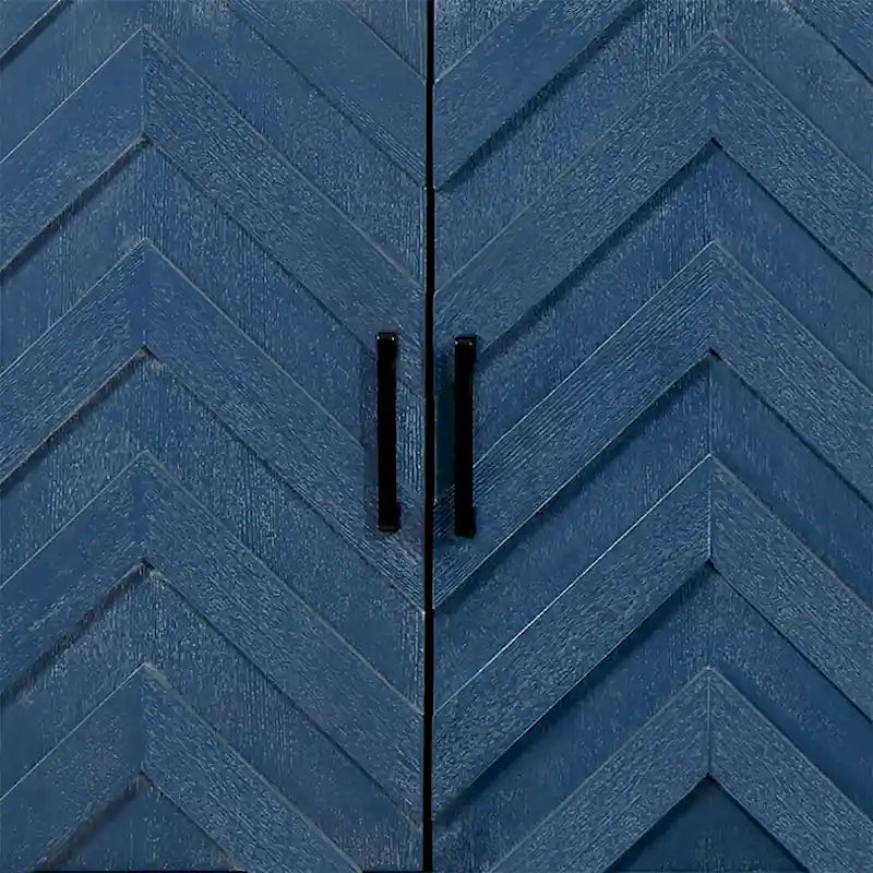 Aparador de madeira moderno de estilo vintage para arrumação na sala de jantar, com dois compartimentos