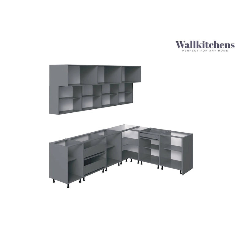 Weiße matte Küchenunterschrankbasis, 9Ft breit - 108x85