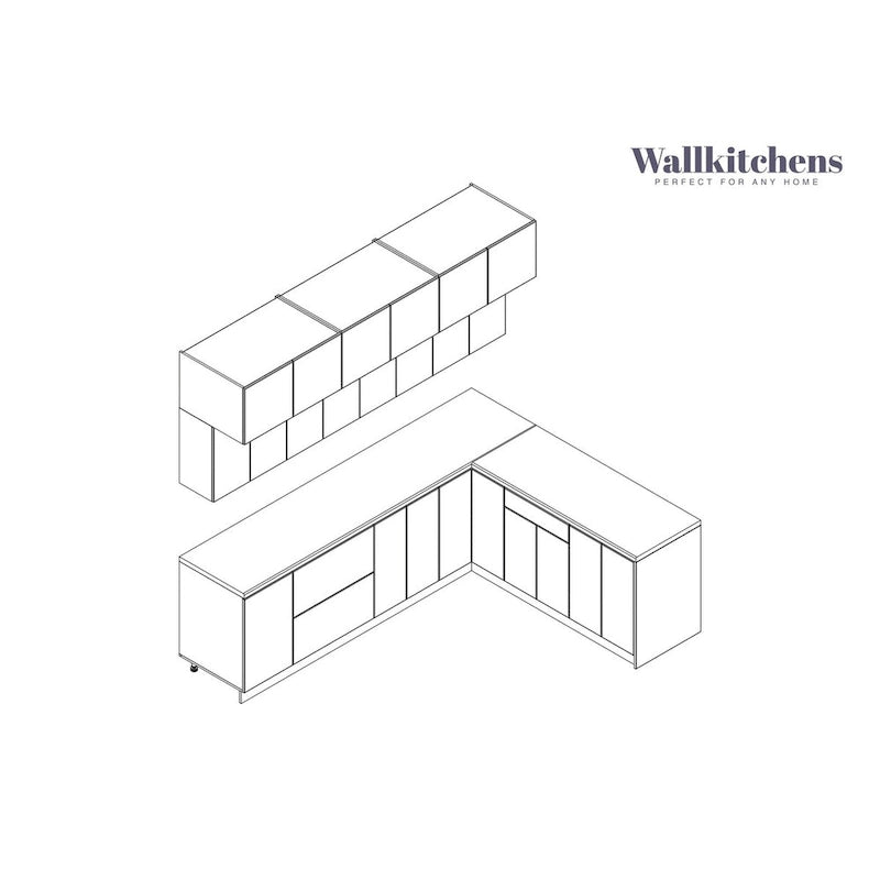 Weiße matte Küchenunterschrankbasis, 9Ft breit - 108x85
