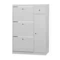 Armoire à chaussures, meuble organisateur autonome avec 3 tiroirs basculants, rangement étroit pour l'entrée avec étagère réglable