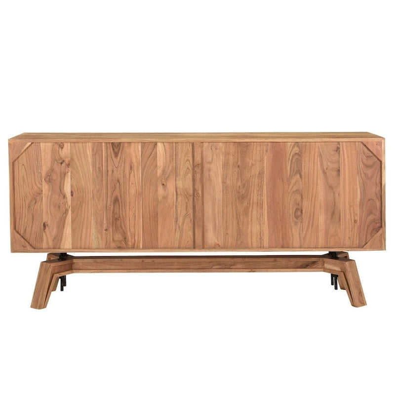 69-Zoll-Sideboard aus Massivholz mit natürlicher Baumkante für das Wohnzimmer