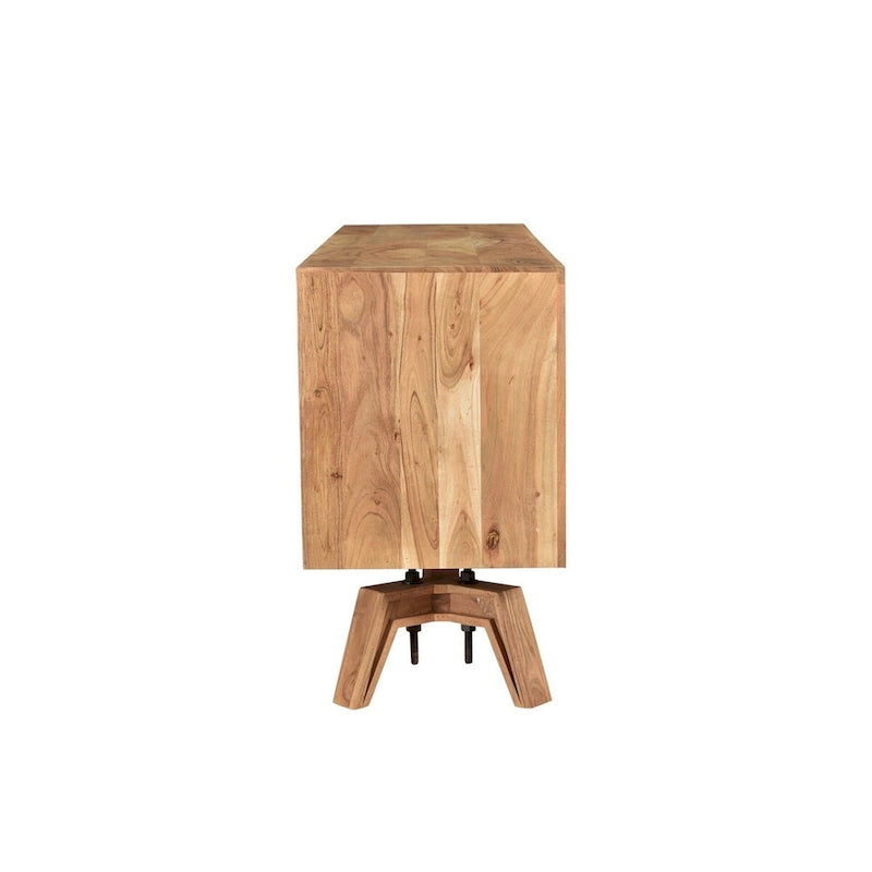 69-Zoll-Sideboard aus Massivholz mit natürlicher Baumkante für das Wohnzimmer