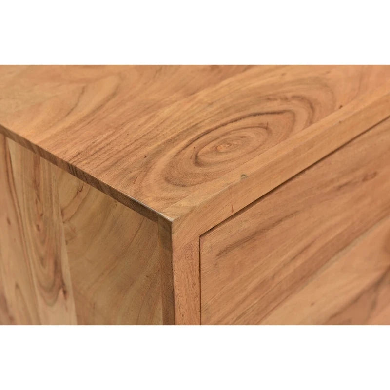69-Zoll-Sideboard aus Massivholz mit natürlicher Baumkante für das Wohnzimmer